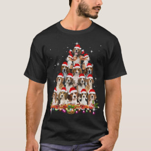 T-shirt Sympa Beagle sapin de Noël Chien Père Noël Xmas Fu