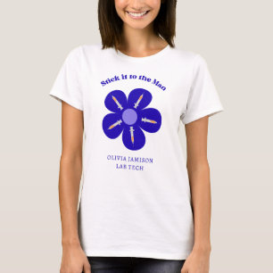 T-shirt Sympa Nourriture Phlebotomie Fleur Syringe Tiré