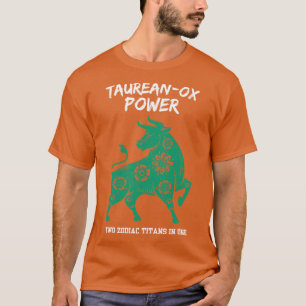 T-shirt Sympathique Taurus Zodiac Sign TaureanOx Power Two