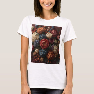 T-shirt Symphonie de Fleurs Radieuses : Floral Haute Coutu