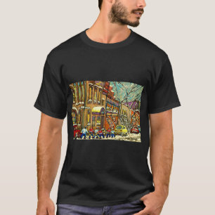 T-SHIRT SYNAGOGUE DE LA RUE BAGG MONTREAL ET MATCH DE HOCK