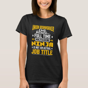 T-shirt Syndicat de travail de journalisation Titre Union