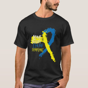 T-shirt Syndrome de Down Dns 21 mars L'amour ne compte pas