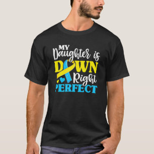 T-shirt Syndrome de Down Fille Trisomie Sensibilisation Ma