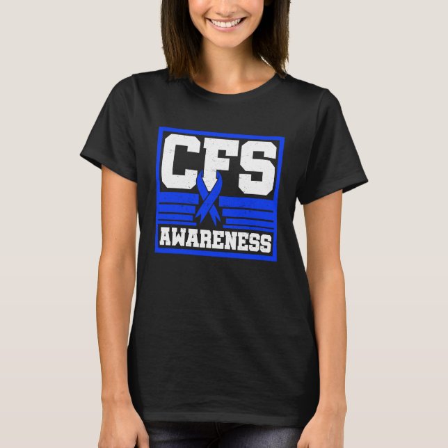 T-shirt Syndrome de fatigue chronique Guerrier CFS Post Vi (Devant)