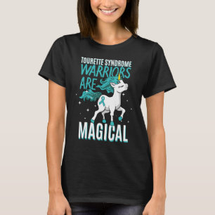 T-shirt Syndrome de la Tourette Unicorne magique Turquoise