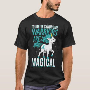 T-shirt Syndrome de la Tourette Unicorne magique Turquoise