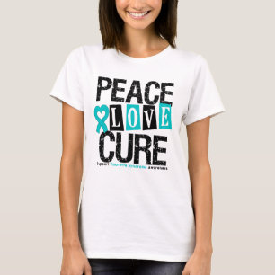 T-shirt Syndrome de Tourette de traitement d'amour de paix