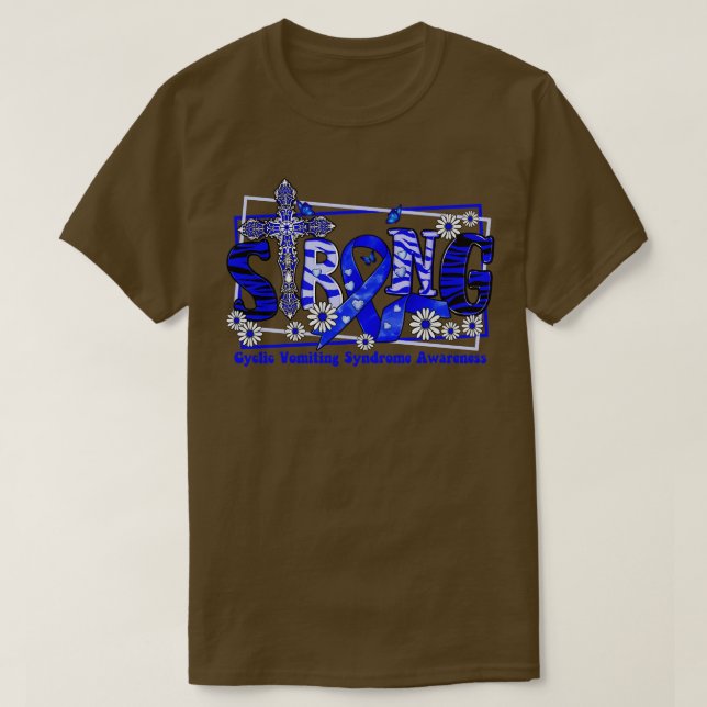 T-shirt Syndrome de vengeance cyclique ruban croisé de sen (Design devant)
