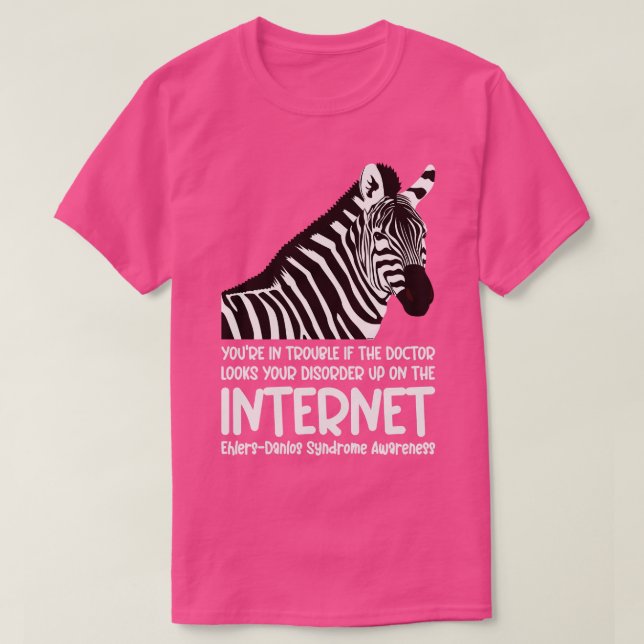 T-shirt Syndrome D'Ehlers Danlos Vous Êtes En Difficulté (Design devant)
