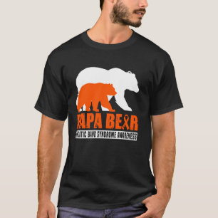 T-shirt Syndrome des Brides Amniotiques Papa Ours Orange S