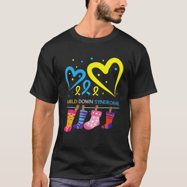 T-shirt Syndrome mondial de Down WDSD 21 mars Jour (Devant)