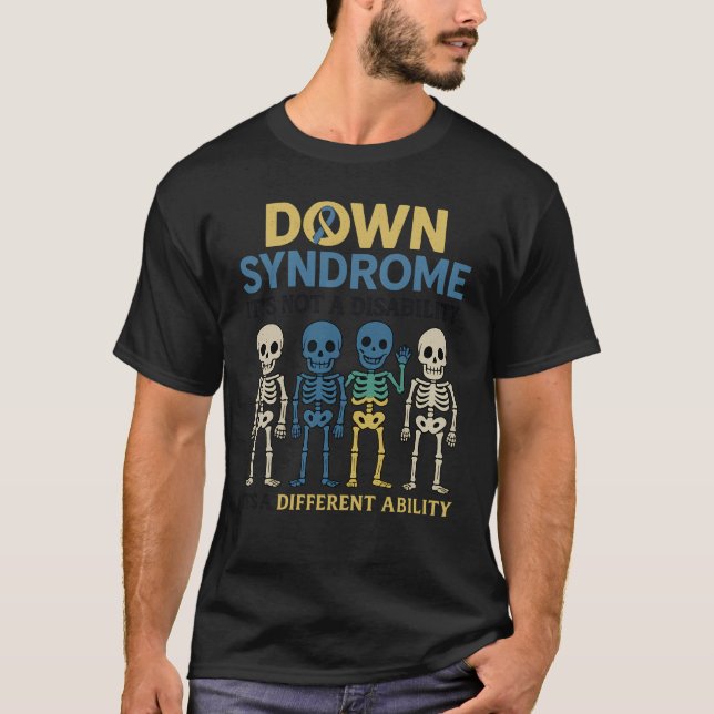 T-SHIRT SYNDROME VERS LE BAS - CE N’EST PAS UN HANDICAP -  (Devant)