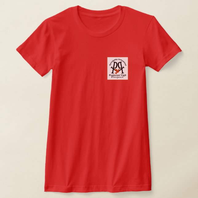 T-shirt Synodality Unleashed sur arrière - plan blanc (Poser)