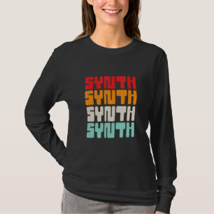 T-shirt Synthèse de musique électronique vintage Retro