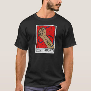 T-shirt Synthéseur Synthaddict Dj Studio Daw Producteur An