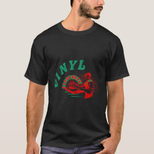 T-shirt Synthétiseur Clavier Vinyl Pizza Dj Équipement Tur