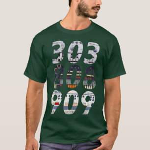 T-shirt Synthétiseur de machine à tambour 303 808 909 Retr