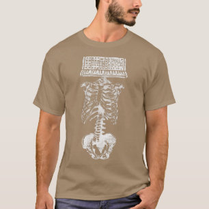 T-shirt Synthétiseur Head Skeleton Producteur Nerd Studio 