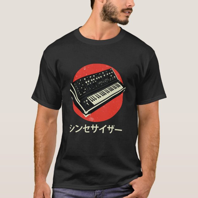 T-shirt Synthétiseur japonais Synthétiseur clavier (Devant)