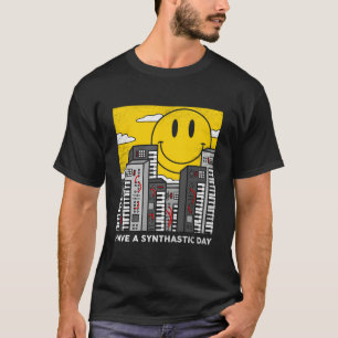 T-shirt Synthétiseur Ont Un Jour Synthastique Analog Dj Ge