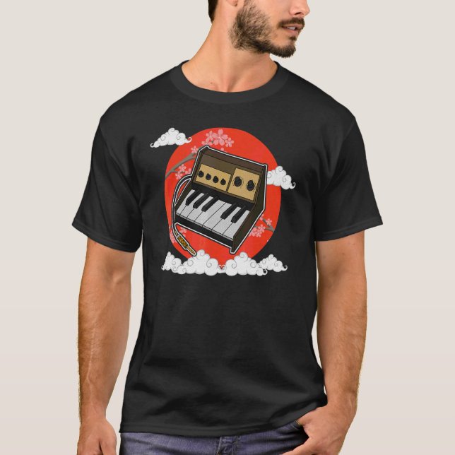 T-shirt Synthétiseur Synthétiseur Clavier Musiciens électr (Devant)