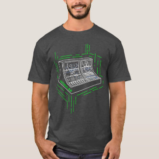 T-shirt Synthétiseurs analogiques modulaires formes d'onde