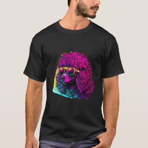 T-shirt Synthwave des années 80 avec Rétroonde de Poodle