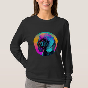 T-shirt Synthwave des années 80 et esthétique caniche