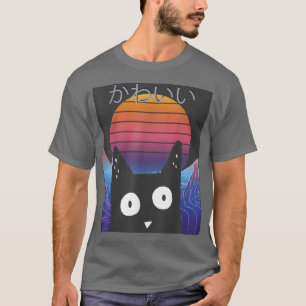 T-shirt Synthwave Japon 80s Manga Harajuku Otaku Graphique