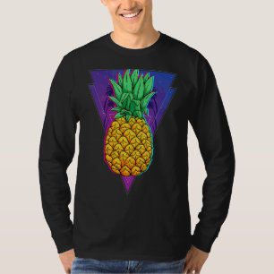 T-shirt Synthwave Retro 80s Ananas Tropical Summer Vapo