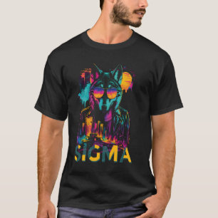 T-shirt Synthwave Retro Gangster Sigma Homme Grindset L