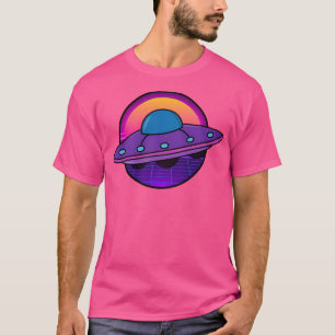 T-shirt Synthwave Ufo