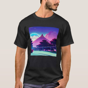 T-shirt Synthwave voiture outrun rétrowave futuresynth sci