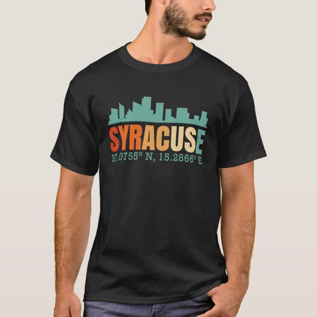 T-shirt Syracuse Skyline (Devant)