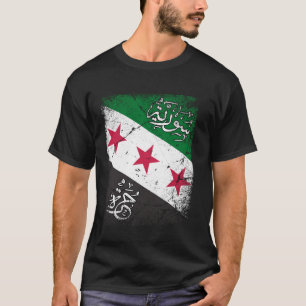 T-shirt Syrie, Drapeau syrien libre, Syrien.