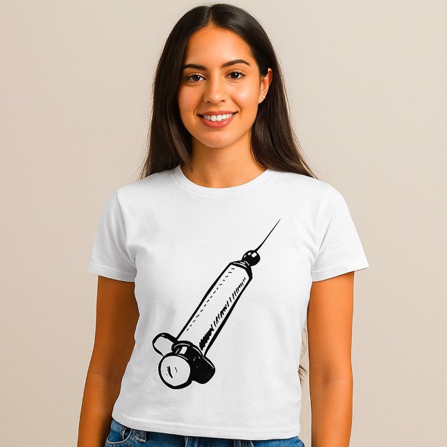 T-shirt Syringe rétro (Créateur téléchargé)
