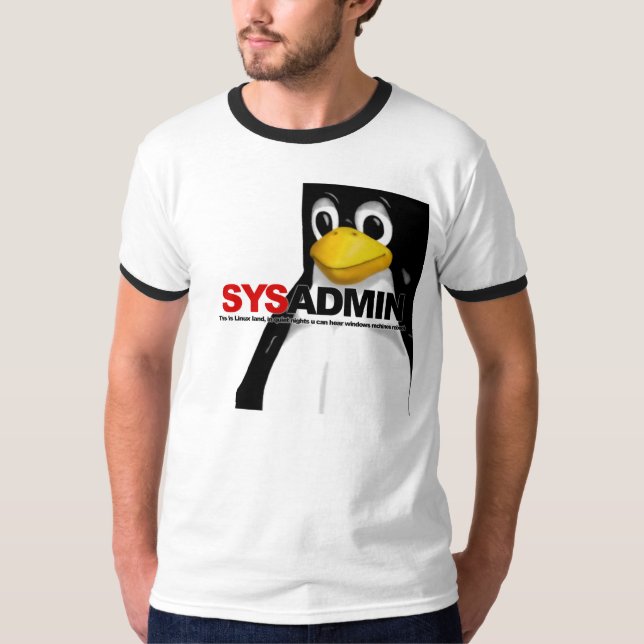 T-shirt sysadmin-T (Devant)