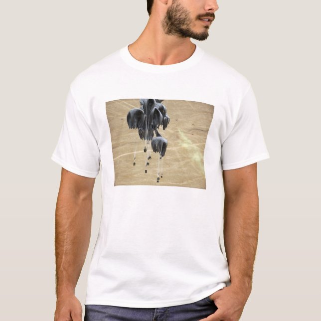 T-shirt Système de livraison de conteneurs paquets parachu (Devant)