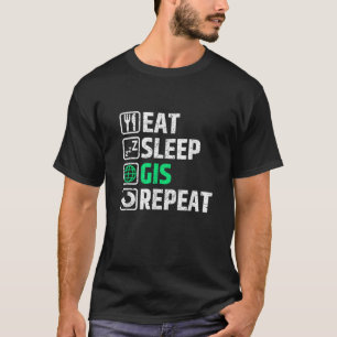 T-shirt Système d'information géographique SIG Géographie