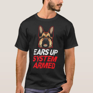 T-shirt Système d'oreilles dressées armé - Chien Berger Al
