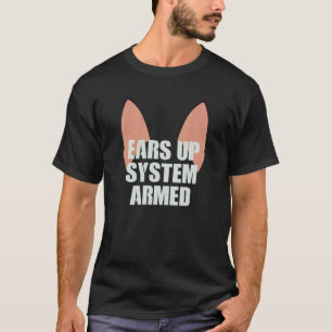T-shirt Système Ears Up Armé   Berger Allemand Gsd