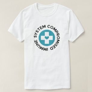 T-shirt Système immunitaire Compromis Cross Blue Heart