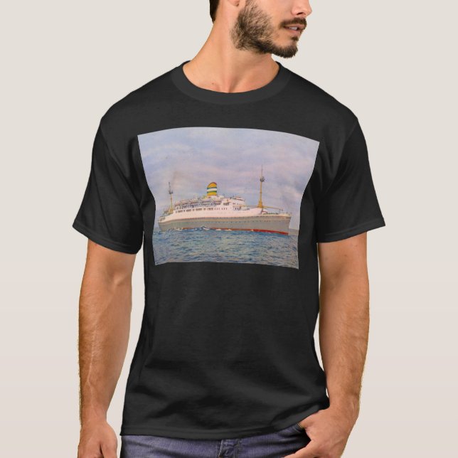 T-shirt Système mv Maasdam, ligne de la Hollande Amérique (Devant)
