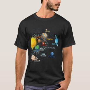 T-shirt Système Solaire Planètes Astronomie Science de l'E