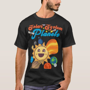 T-shirt Système solaire Planètes Space Science Education G