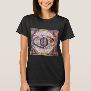 T-shirt Système solaire ptolémaïque antique, Andreas Cella