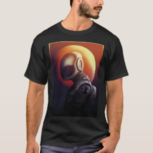 T-shirt Système solaire spatial astronaute de Mars Réalism