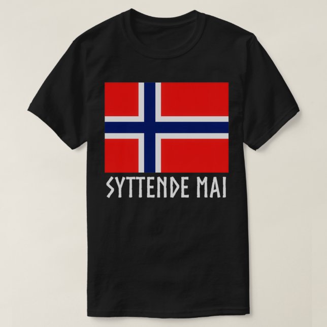 T-shirt Syttende Mai Norvège norvégienne 2 (Design devant)