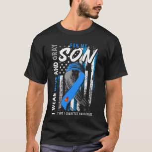 T-shirt T1D Fils Type 1 Une sensibilisation au diabète Fla